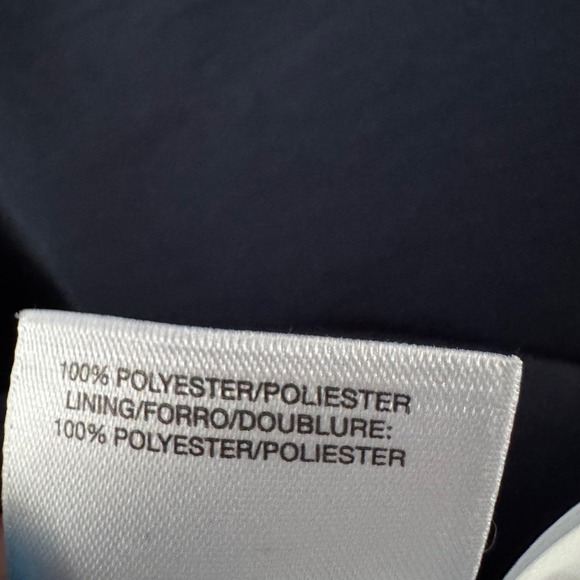 Anne Klein Midi Dress Womens 4 Navy Blue Sleeveless Belted Asymmetrical - Picture 9 of 9